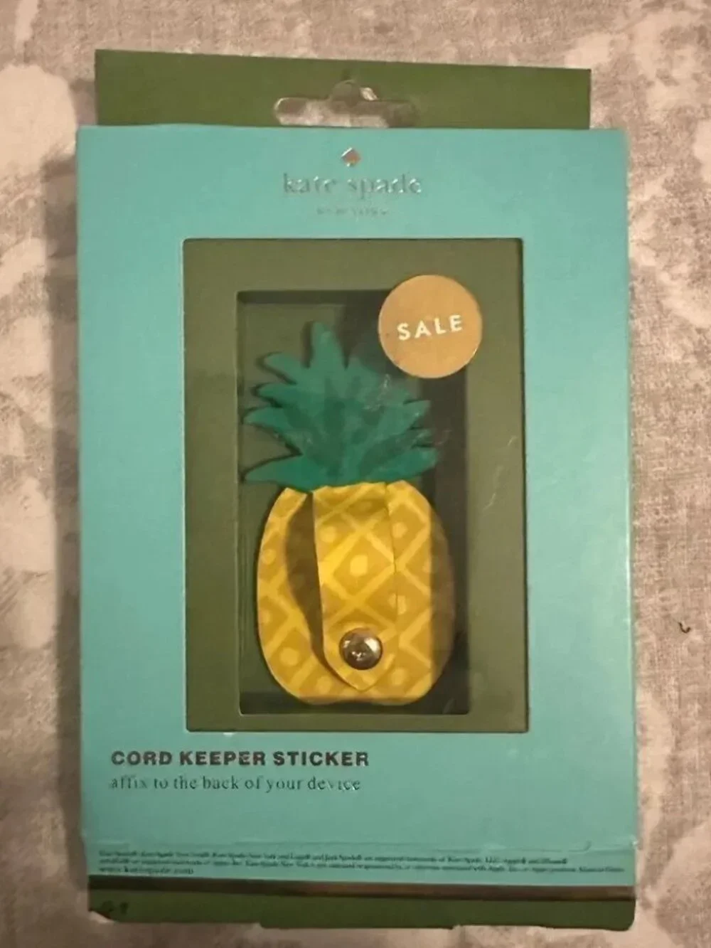NWT Kate Spade Pineapple Phone Ring/Popsocket